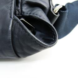 Louis Vuitton Navy Leather Messenger Bag