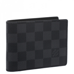 مملوكة مسبقًا Louis Vuitton Damier Graphite Canvas Multiple Bifold Wallet