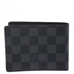 مملوكة مسبقًا Louis Vuitton Damier Graphite Canvas Multiple Bifold Wallet