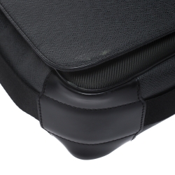 Pre Owned Louis Vuitton Black/Green Taiga Leather and Nylon Viktor Messenger Bag