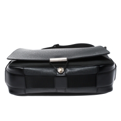 Pre Owned Louis Vuitton Black/Green Taiga Leather and Nylon Viktor Messenger Bag