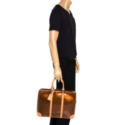 Pre Owned حقيبة عمل لوي فيتون فاندام فيرنيه مونوغرامي برونزية