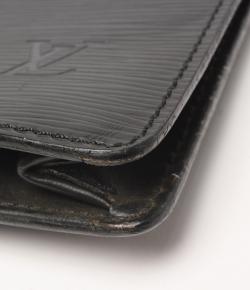 مملوكة مسبقًا Louis Vuitton Noir Epi Leather Porte Documents Senateur Document Case