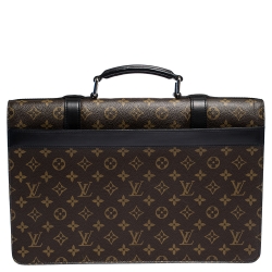 Louis Vuitton Monogram Maccassar Canvas and Leather Larry Briefcase