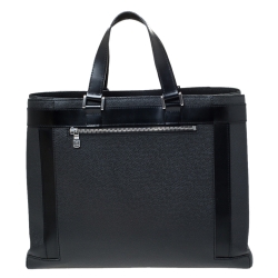 Pre Owned حقيبة لوي فيتون Kasbek  جلد تاغيا سوداء PM