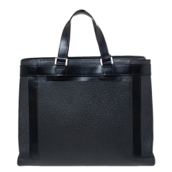 Pre Owned Louis Vuitton Black Taiga Leather Kasbek PM Bag