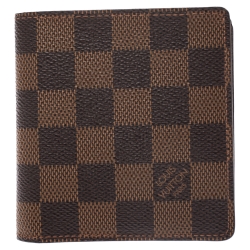 Louis Vuitton Brown Damier Canvas Bifold Wallet 
