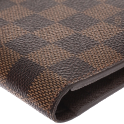 Louis Vuitton Brown Damier Canvas Bifold Wallet 