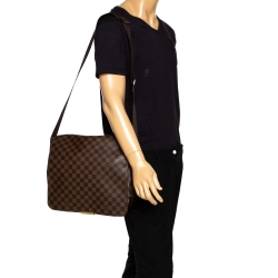 Louis Vuitton Damier Ebene Canvas Bastille Messenger Bag Louis