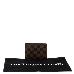 Pre Owned محفظة لوي فيتون متعددة كانفاس دامييه أيبين