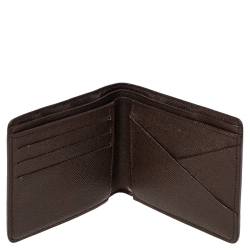 Pre Owned محفظة لوي فيتون متعددة كانفاس دامييه أيبين