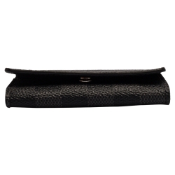 مملوكة مسبقًا Louis Vuitton Damier Graphite Canvas Enveloppe Carte de Visite Card Holder 