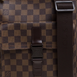 مملوكة مسبقًا حقيبة يد صغيرة لوي فيتون ملفيل كانفاس دامييه أيبين