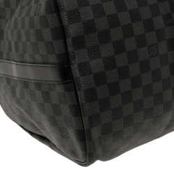Pre Owned Louis Vuitton Damier Graphite Canvas Keepall Bandouliere 55 Bag
