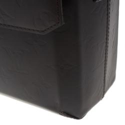 Pre Owned حقيبة ماسنجر لوي فيتون فرنيس جلاس فونزي نقش حرفي بني