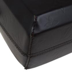 Pre Owned حقيبة ماسنجر لوي فيتون فرنيس جلاس فونزي نقش حرفي بني