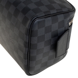 Pre Owned Louis Vuitton Damier Graphite Toilet Dopp Kit Pouch