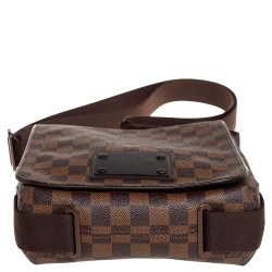 مملوكة مسبقًا Louis Vuitton Damier Ebene Canvas Brooklyn PM Messenger Bag