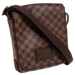 مملوكة مسبقًا Louis Vuitton Damier Ebene Canvas Brooklyn PM Messenger Bag