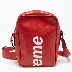 Louis Vuitton x Supreme Red Epi Leather Danube PM Bag