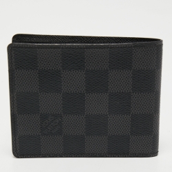 Pre Owned Louis Vuitton Damier Graphite Canvas Multiple Bifold Wallet