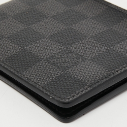 Pre Owned Louis Vuitton Damier Graphite Canvas Multiple Bifold Wallet