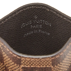 Louis Vuitton Damier Ebene Canvas Pince Card Holder 