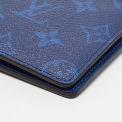 Louis Vuitton Cobalt Monogram Canvas and Taiga Leather Multiple Wallet
