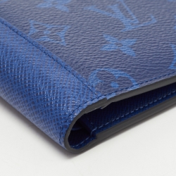 Louis Vuitton Cobalt Monogram Canvas and Taiga Leather Multiple Wallet
