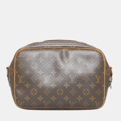 Pre Owned Louis Vuitton Brown Monogram Canvas Reporter PM Crossbody Bag