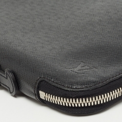 Pre Owned Louis Vuitton Ardoise Taiga Leather Vladimir Business Portfolio