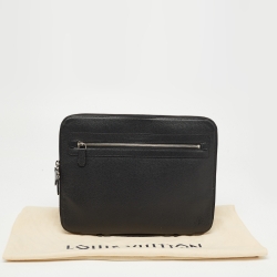 Pre Owned Louis Vuitton Ardoise Taiga Leather Vladimir Business Portfolio