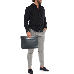 Pre Owned Louis Vuitton Ardoise Taiga Leather Vladimir Business Portfolio