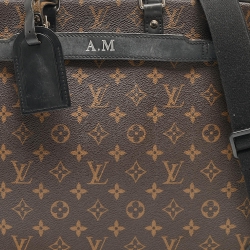 Pre Owned Louis Vuitton Monogram Macassar Canvas Porte-Documents Voyage Bag