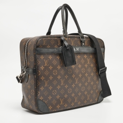 Pre Owned Louis Vuitton Monogram Macassar Canvas Porte-Documents Voyage Bag