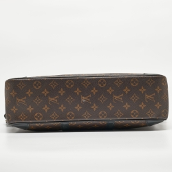 Pre Owned Louis Vuitton Monogram Macassar Canvas Porte-Documents Voyage Bag