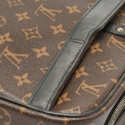 Pre Owned Louis Vuitton Monogram Macassar Canvas Porte-Documents Voyage Bag