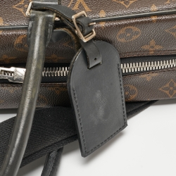 Pre Owned Louis Vuitton Monogram Macassar Canvas Porte-Documents Voyage Bag