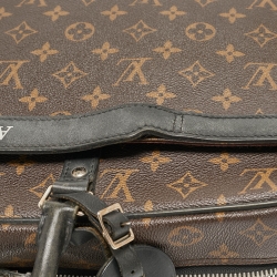 Pre Owned Louis Vuitton Monogram Macassar Canvas Porte-Documents Voyage Bag