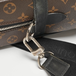 Pre Owned Louis Vuitton Monogram Macassar Canvas Porte-Documents Voyage Bag