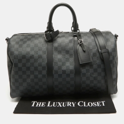 Louis Vuitton Damier Graphite Canvas Keepall Bandoulière 45