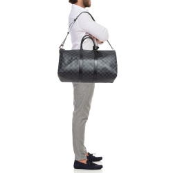 Louis Vuitton Damier Graphite Canvas Keepall Bandoulière 45