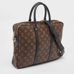 Louis Vuitton Monogram Canvas Porte Documents Voyage PM Bag