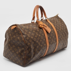 Louis Vuitton Monogram Canvas Keepall 55 Bag