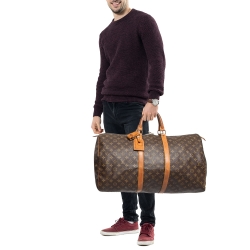 Louis Vuitton Monogram Canvas Keepall 55 Bag