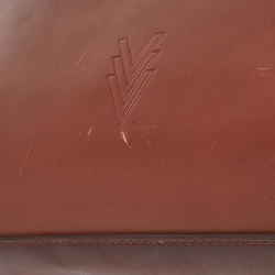 مملوكة مسبقًا Louis Vuitton Acajou Ombre Leather Reporter Messenger Bag