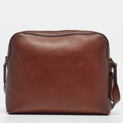 مملوكة مسبقًا Louis Vuitton Acajou Ombre Leather Reporter Messenger Bag