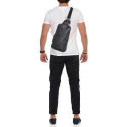 Pre Owned Louis Vuitton Damier Graphite Avenue Sling Bag