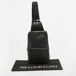Pre Owned Louis Vuitton Damier Graphite Avenue Sling Bag