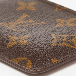 Pre Owned Louis Vuitton Monogram Canvas Card Holder